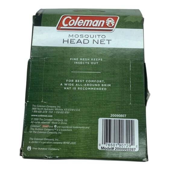 Coleman Mosquito Head Net Fine Mesh Keeps Insects Out One Size - Picture 2 of 2
